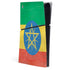 Ethiopia Flag Distressed PS5 Slim Digital Edition Console Skin